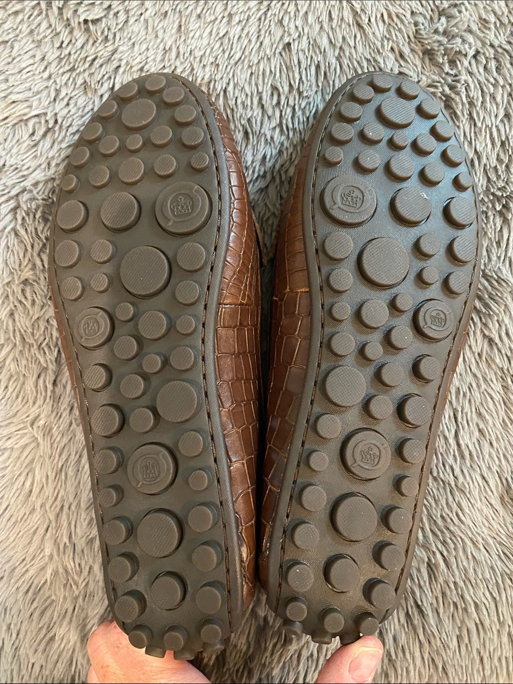 Born Malena croc print leather slip on driving shoe brown 8.5 penny loafer NWOT - Picture 11 of 12